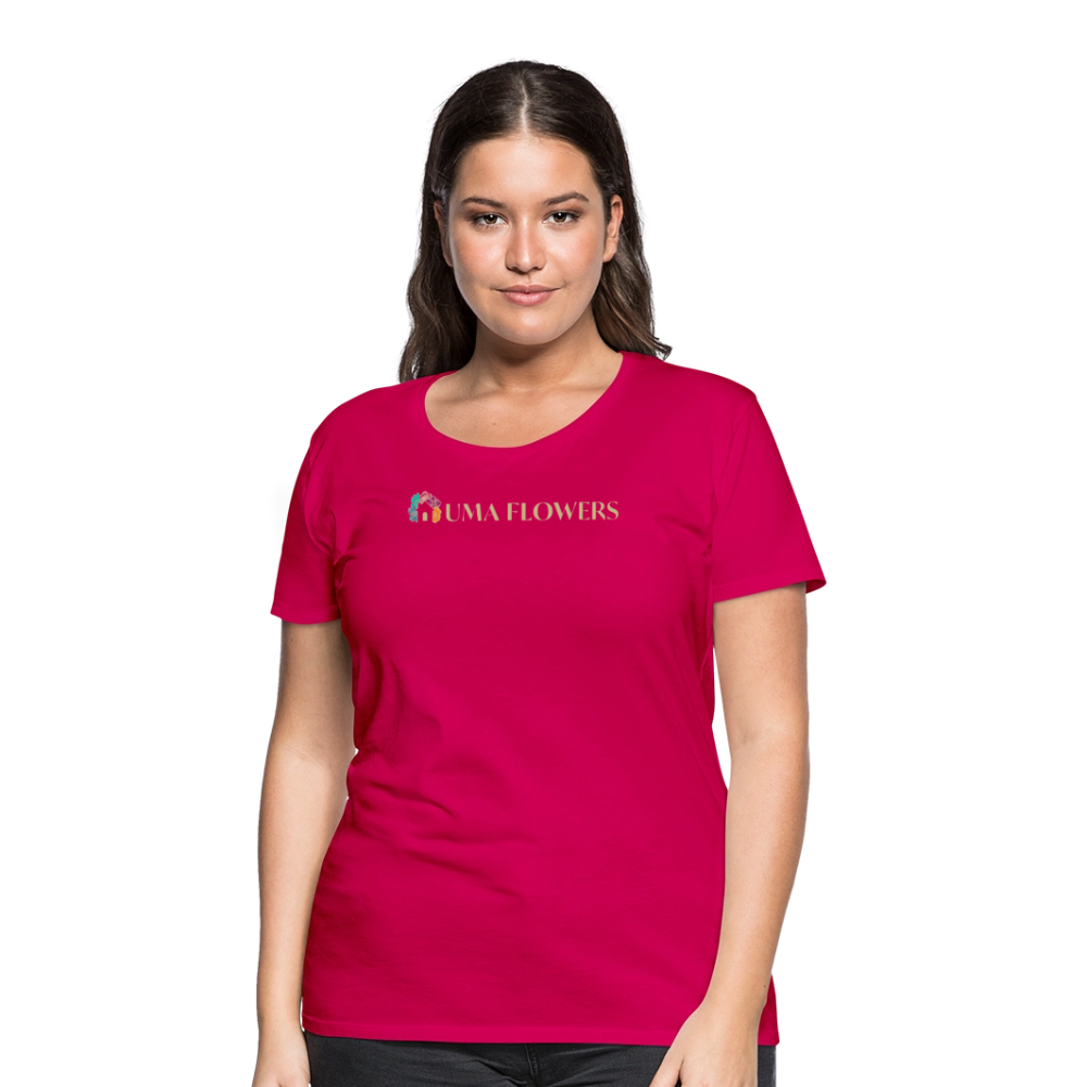 UMA FLOWERS Women’s Premium T-Shirt - dark pink