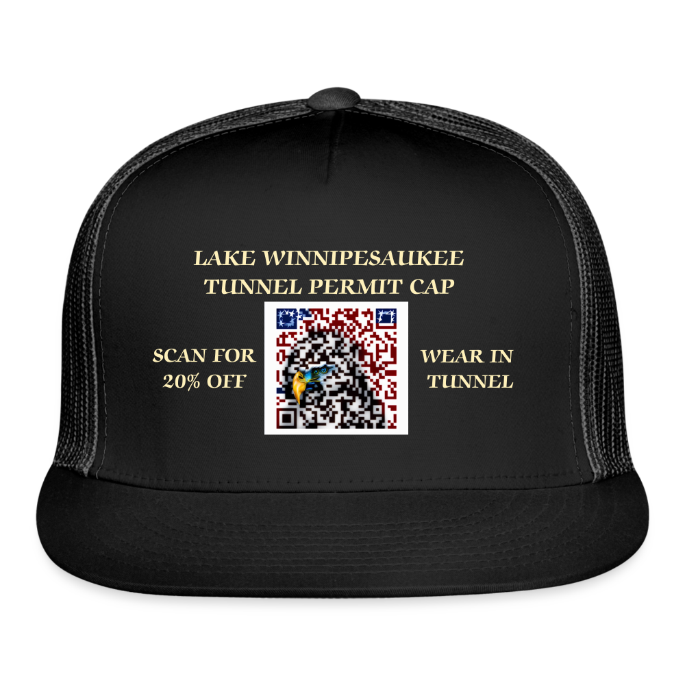 SIE CAPS LAKE WINNIPESAUKEE TUNNEL PERMIT CAP - black/black