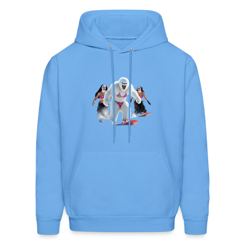 BIKINI ABOMINAL & NUNS SNOWBOARDERS Men's Hoodie - carolina blue