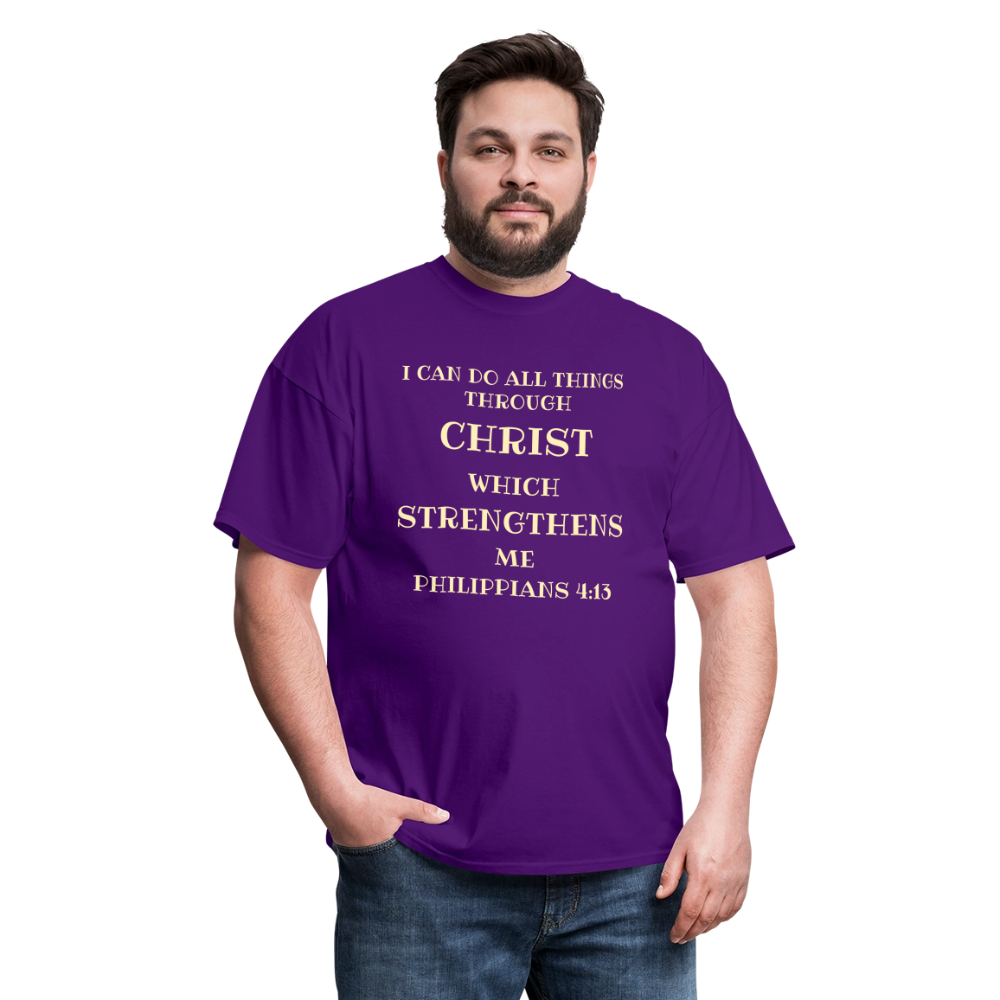 Philippians 4:13 Men's Unisex Classic T-Shirt - purple