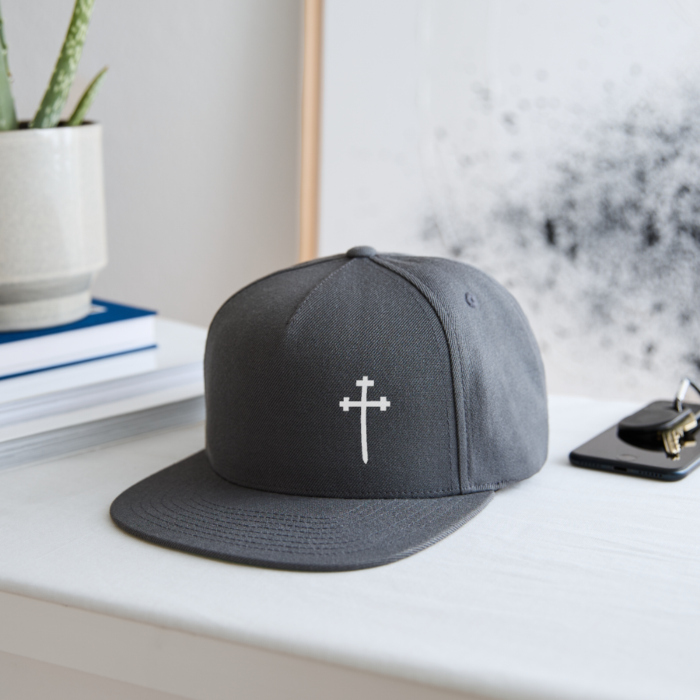 CROSS Snapback Baseball Cap - dark grey