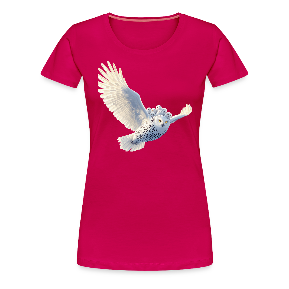 HOOTIE SNOW OWLS Women’s Premium T-Shirt - dark pink
