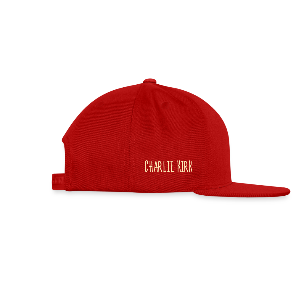 This is the Turning Point Snapback Baseball Cap - red