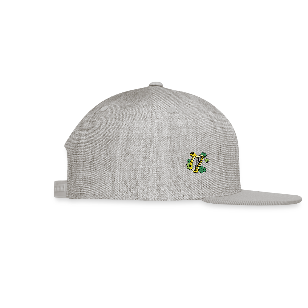 TOWNIE Snapback Baseball Cap - heather gray