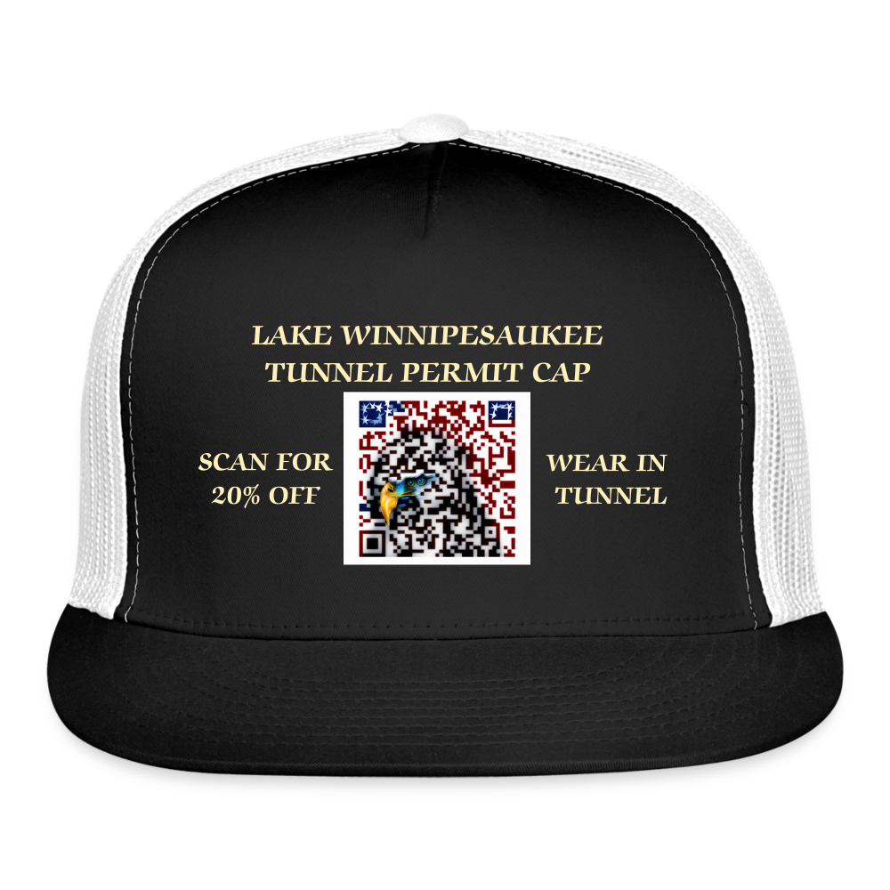 SIE CAPS LAKE WINNIPESAUKEE TUNNEL PERMIT CAP - black/white
