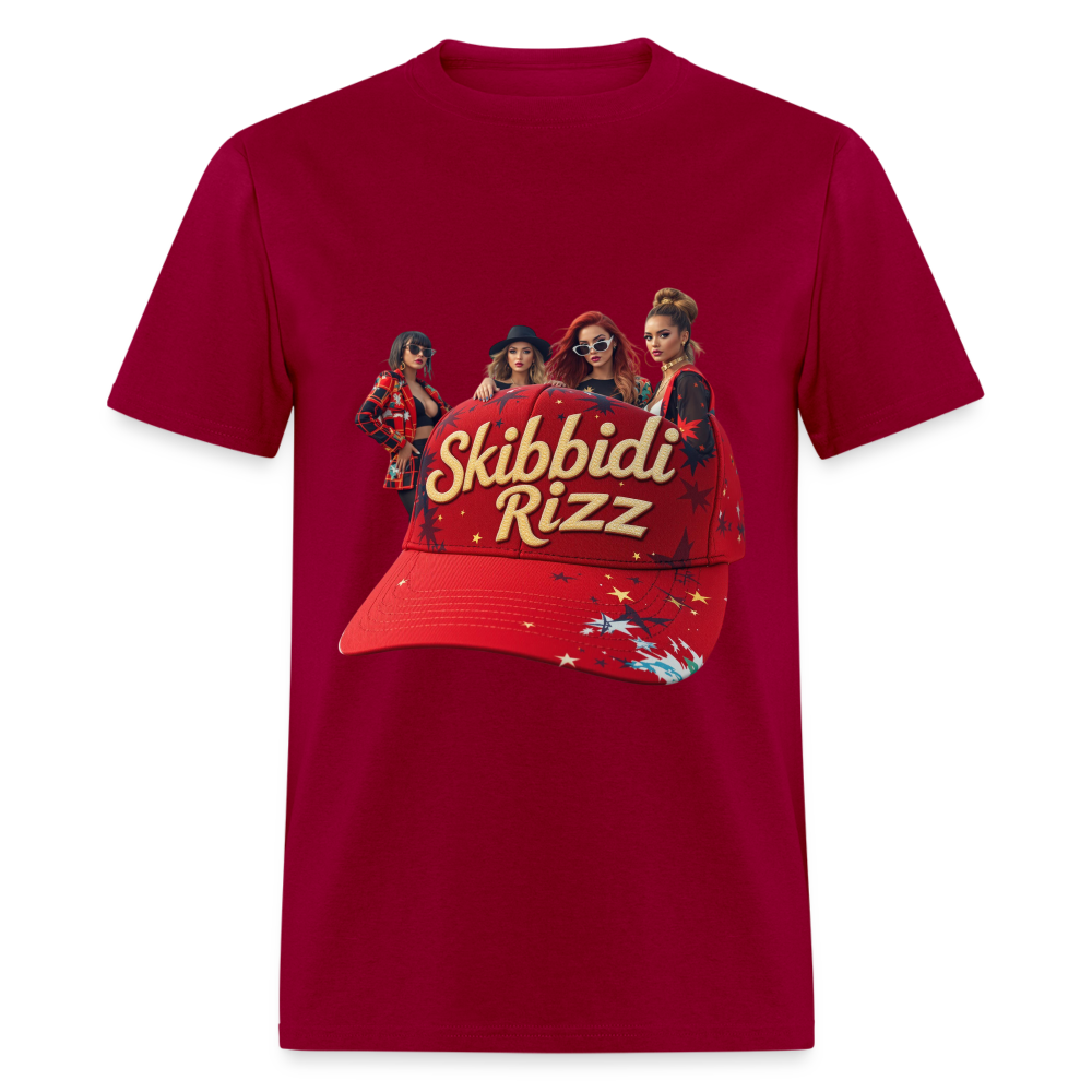 Skibbidi Rizz Authentic Unisex Classic T-Shirt - dark red