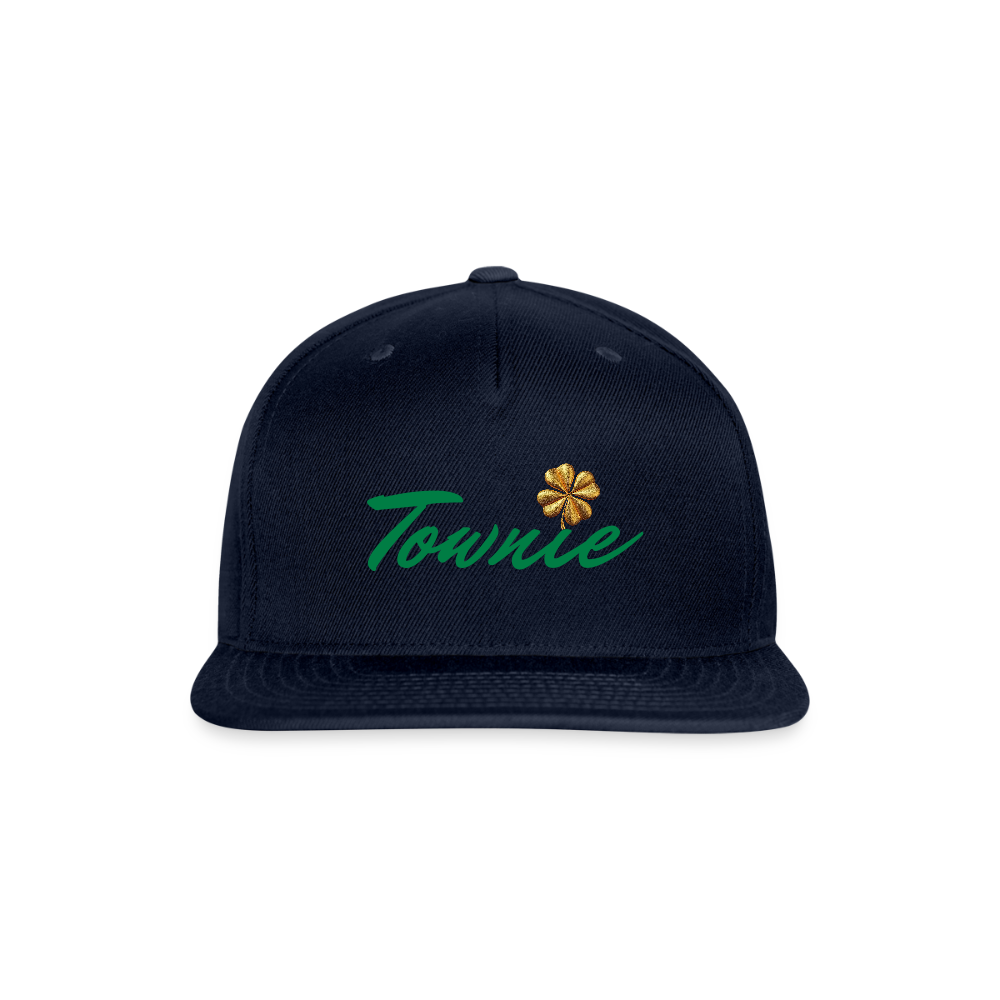 TOWNIE Snapback Baseball Cap - navy