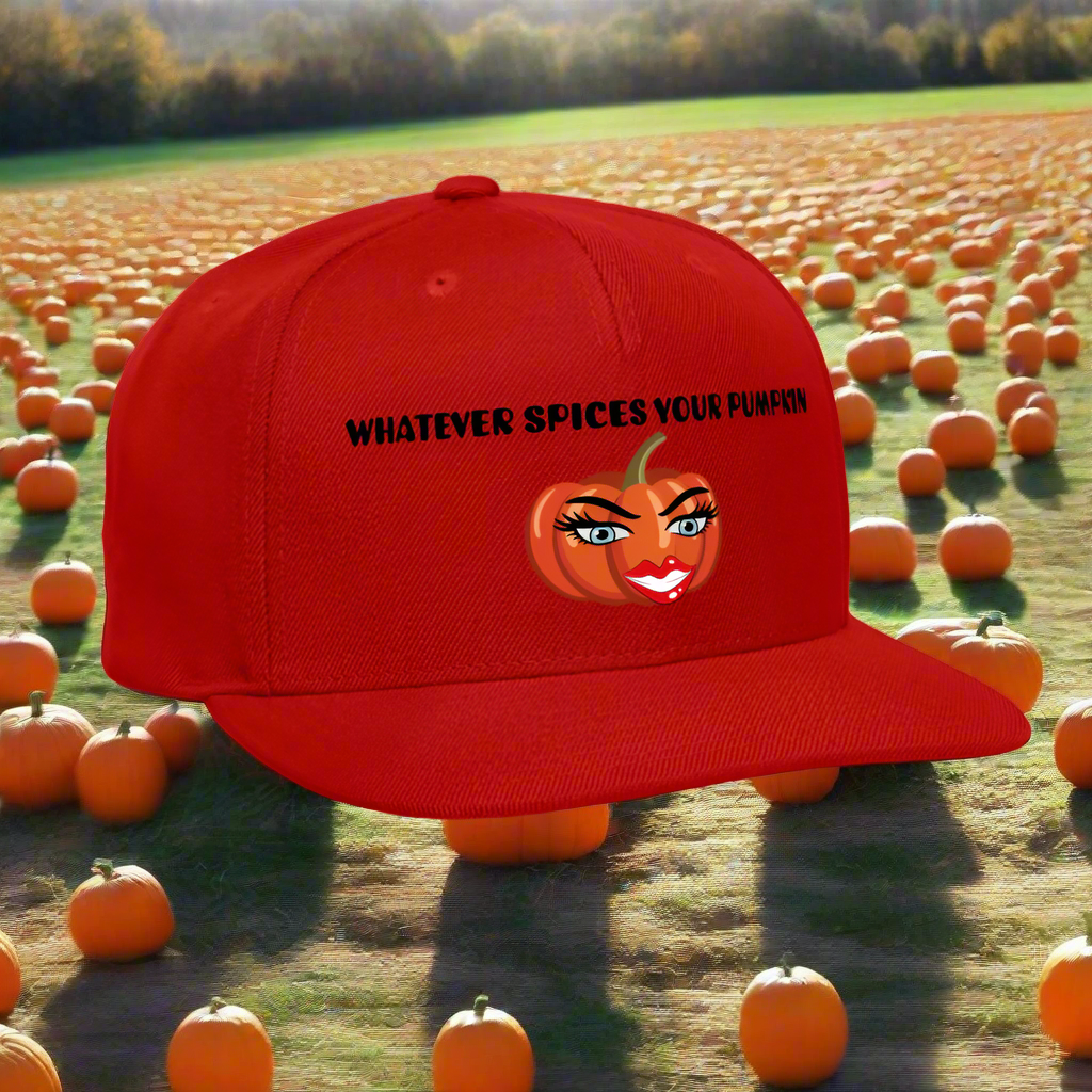 SIE CAPS WHATEVER SPICES YOUR PUMPKIN Original Snapback Baseball Cap - red