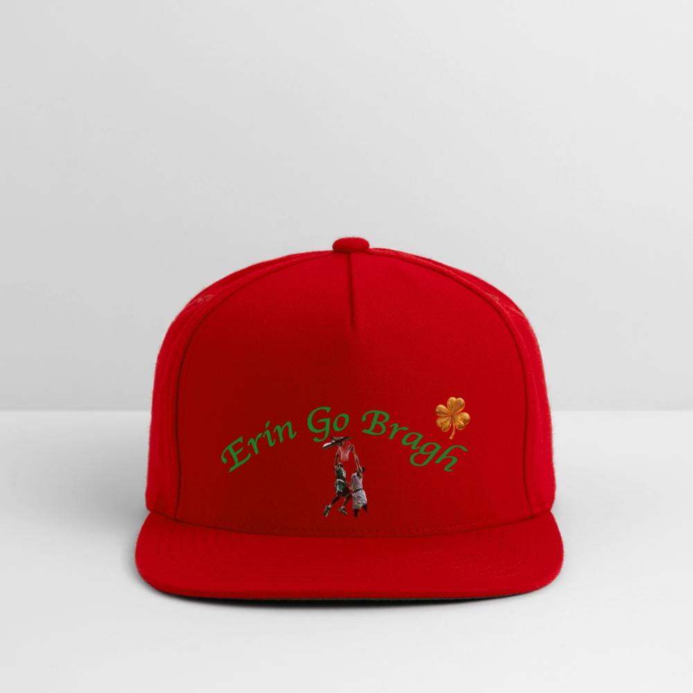 ERIN GO BRAGH GOLD Snapback Baseball Cap - red