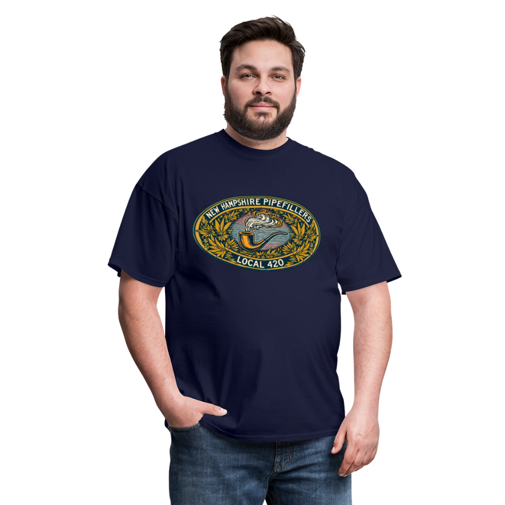 NEW HAMPSHIRE PIPEFILLERS UNION LOCAL 420 Unisex Classic T-ShirtUnisex Classic T-Shirt - navy