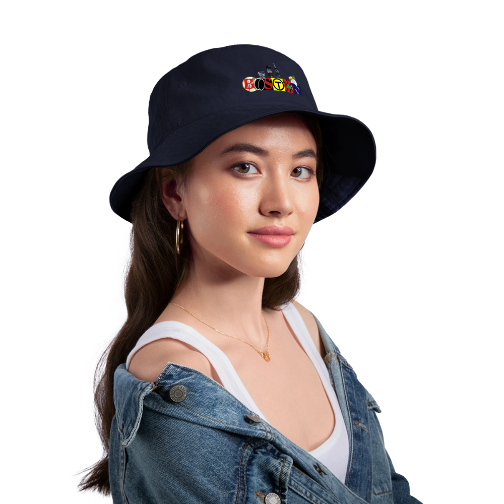 BOSTON SKYLINE Original Bucket Hat - navy