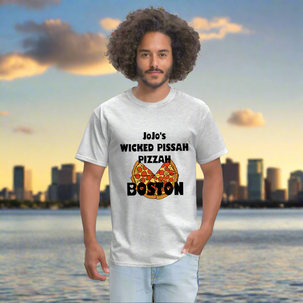 SIE CAPS JoJo's WICKED PISSAH PIZZAH BOSTON Unisex Classic T-Shirt - heather gray