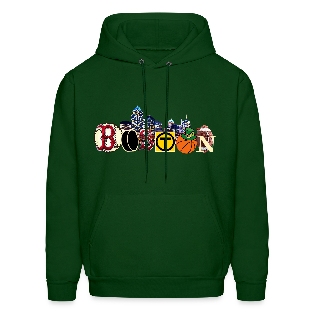 BOSTON SKYLINE Haines Men's Hoodie - forest green
