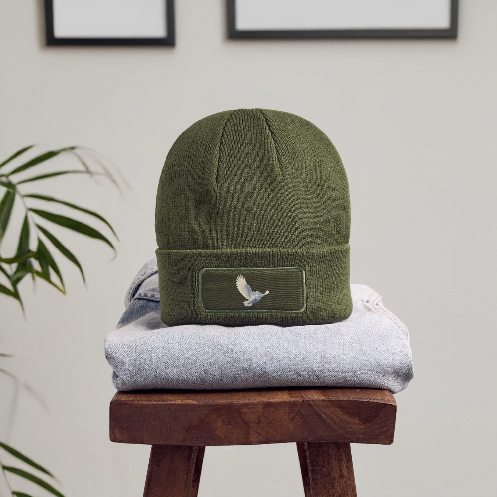 HOOTIE Patch Beanie - olive