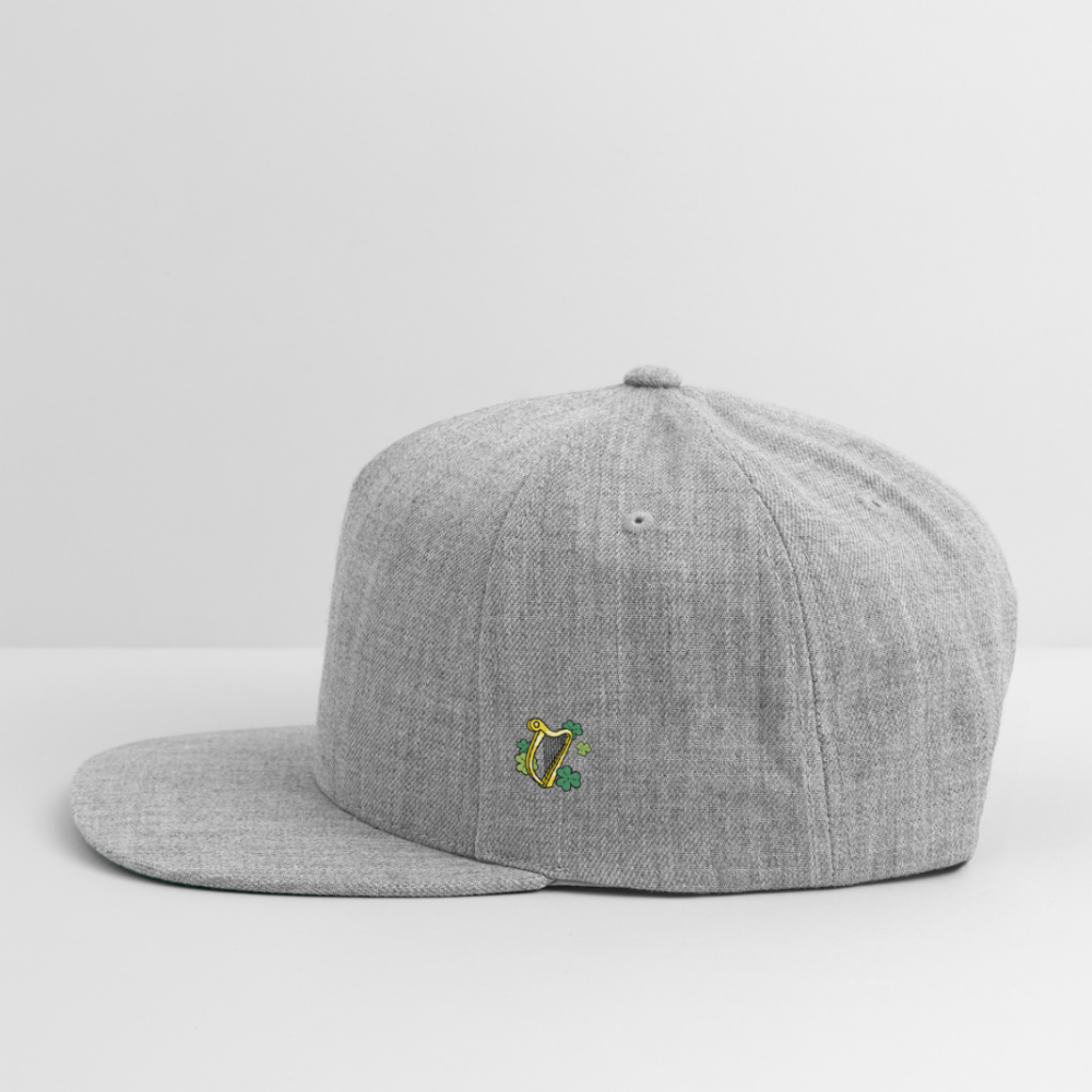 TOWNIE Snapback Baseball Cap - heather gray