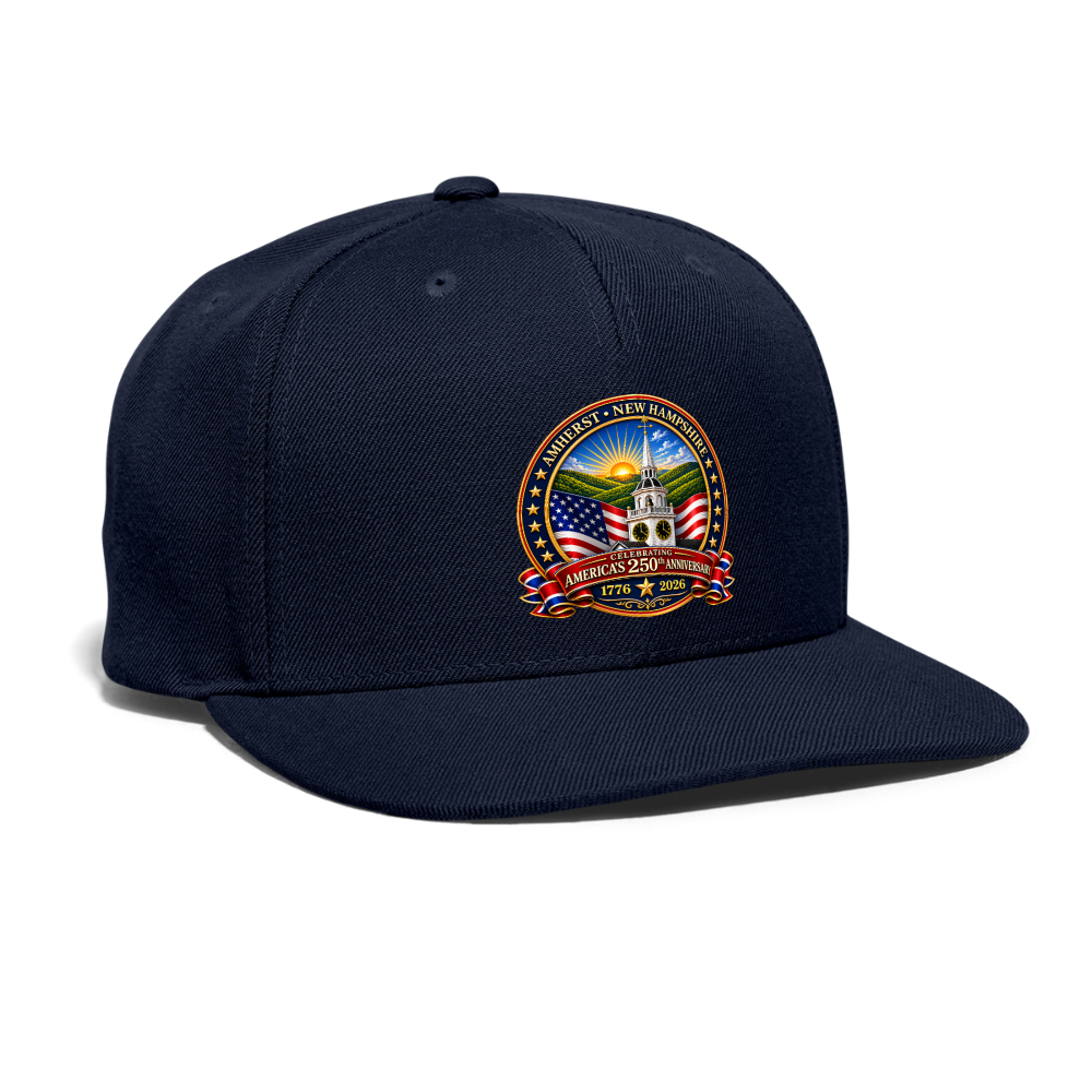 AMHERST 250 Snapback Baseball Cap - navy