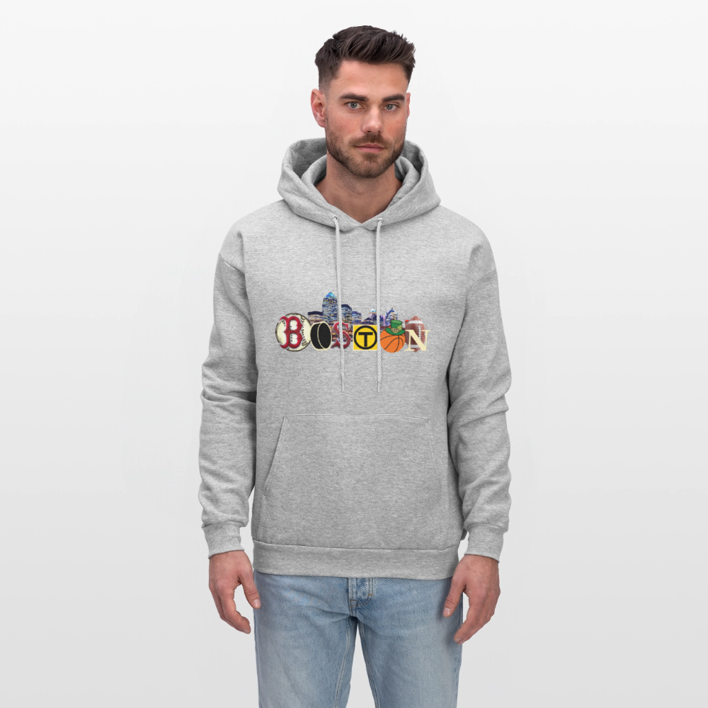 BOSTON SKYLINE Haines Men's Hoodie - heather gray