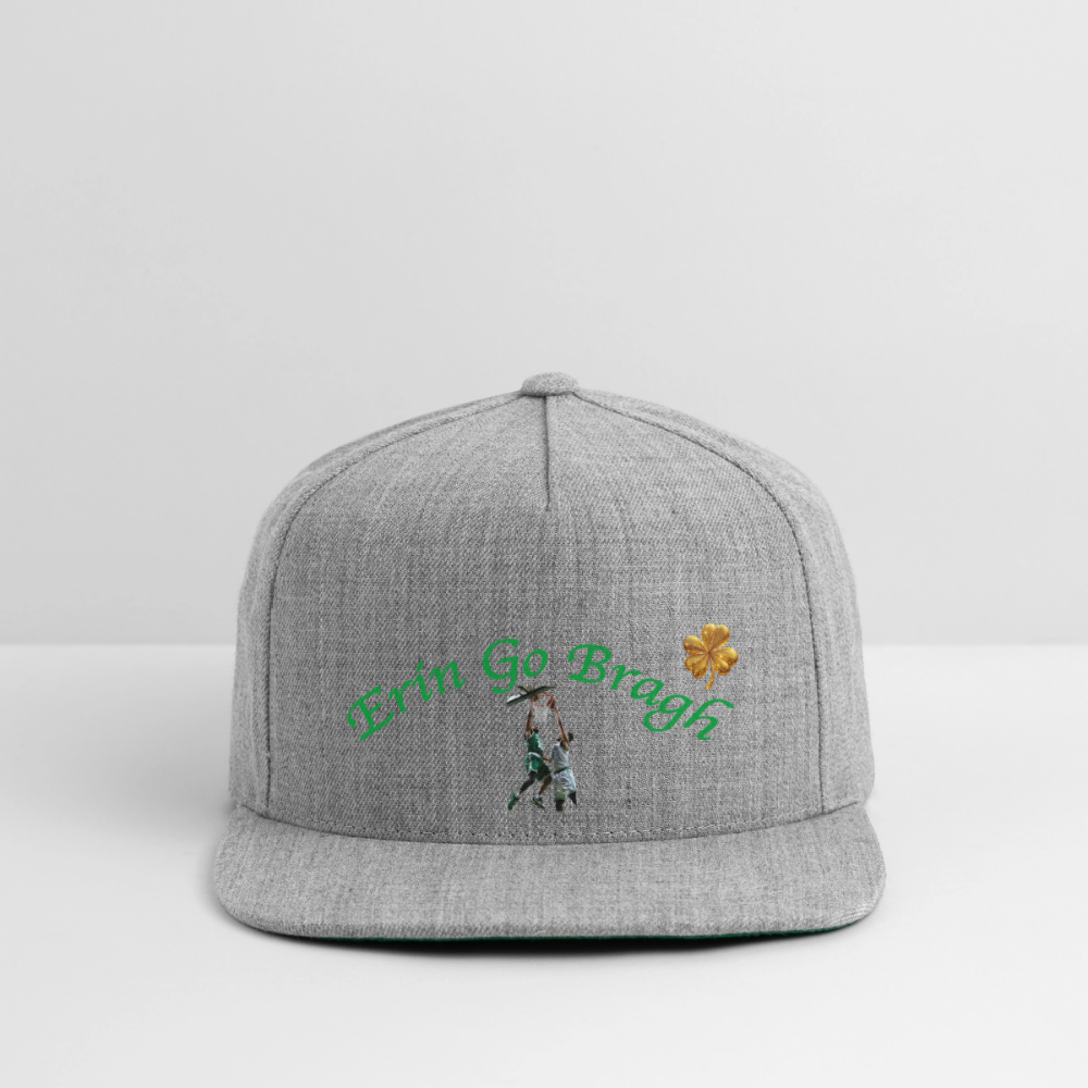ERIN GO BRAGH GOLD Snapback Baseball Cap - heather gray