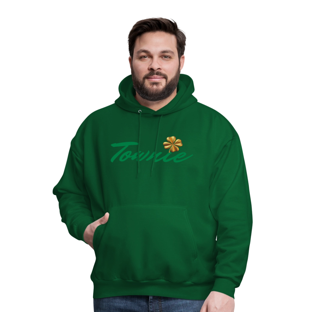 TOWNIE Men's Hoodie - forest green