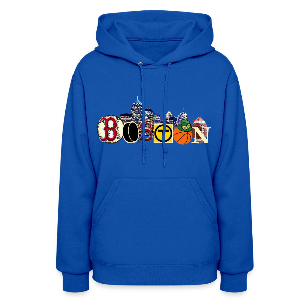 BOSTON SKYLINE Women's Hoodie - royal blue