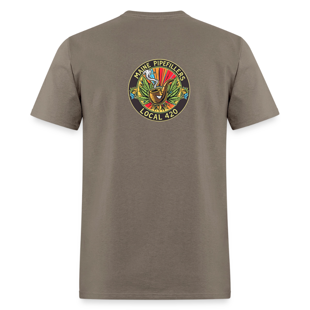 MAINE PIPEFILLERS LOCAL 420 Men's T-Shirt - safari
