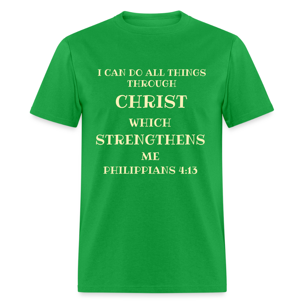 Philippians 4:13 Men's Unisex Classic T-Shirt - bright green
