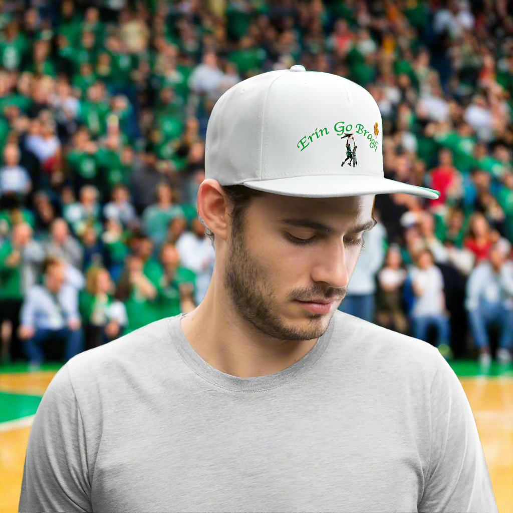 ERIN GO BRAGH GOLD Snapback Baseball Cap - white