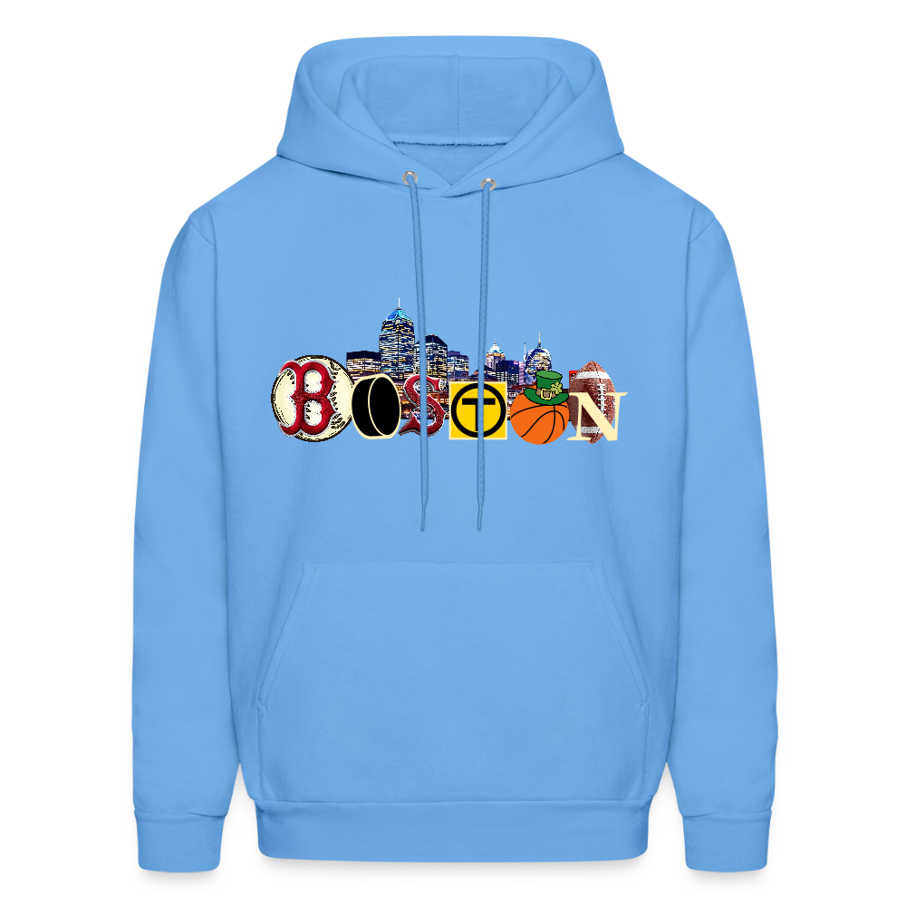 BOSTON SKYLINE Haines Men's Hoodie - carolina blue