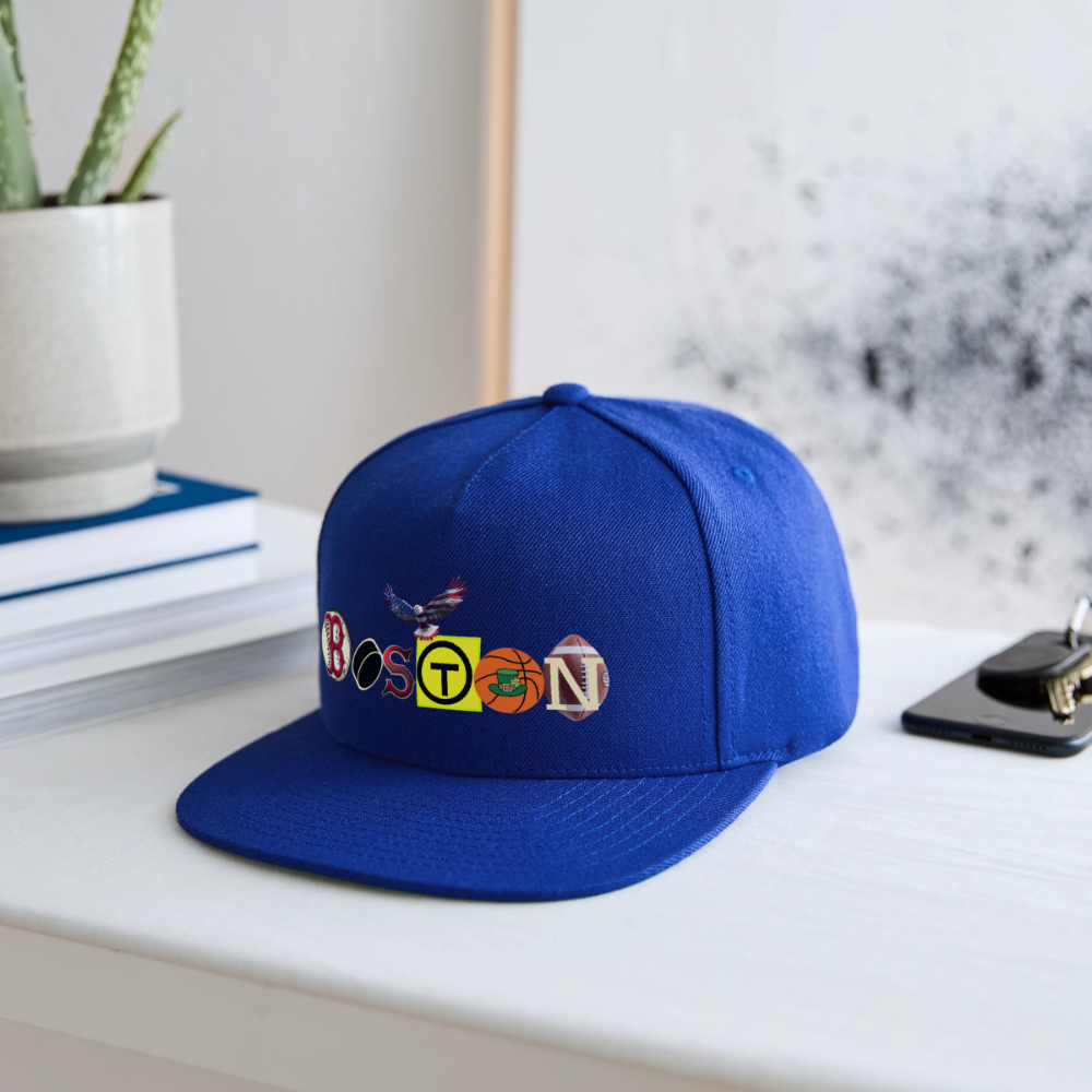 THE BOSTON / EAGLES Authentic Snapback Baseball Cap - royal blue