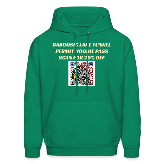 BABOOSIC LAKE TUNNEL PERMIT HOODIE PASS Men's Hoodie - kelly green