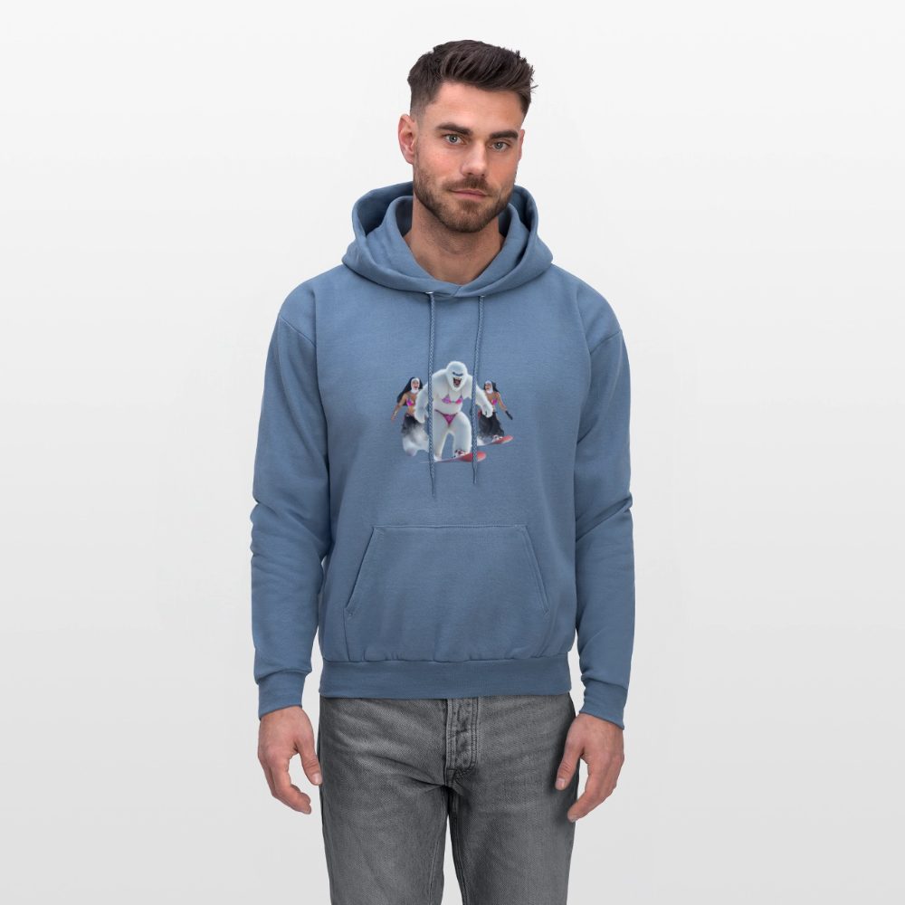 BIKINI ABOMINAL & NUNS SNOWBOARDERS Men's Hoodie - denim blue