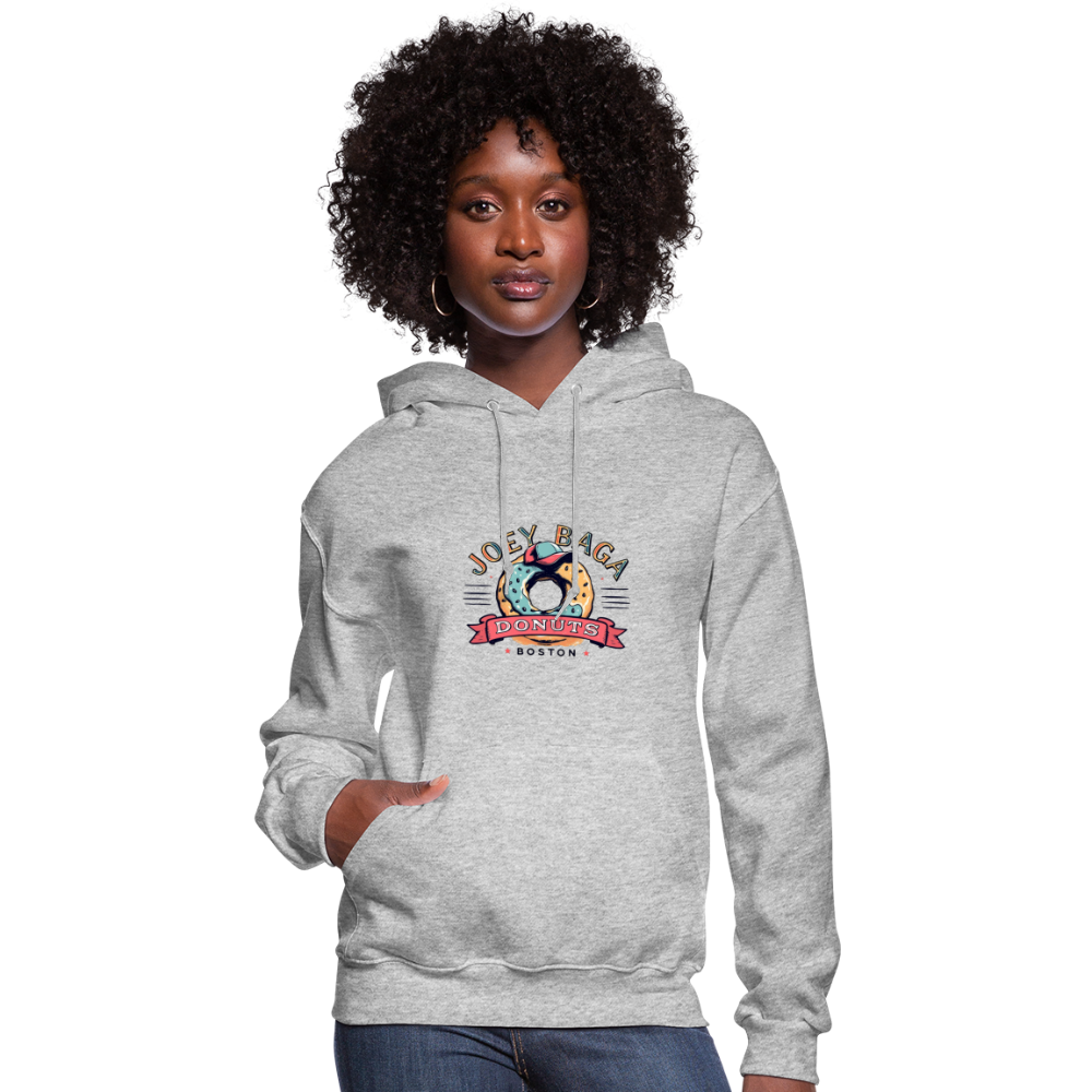 JOEY BAGA DONUTS BOSTON Women's Hoodie - heather gray