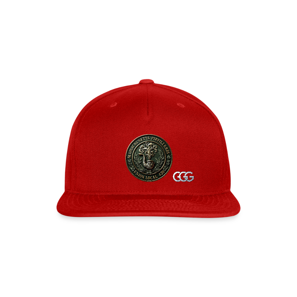MASS PIEFILLERS UNION 420 Snapback Baseball Cap - red