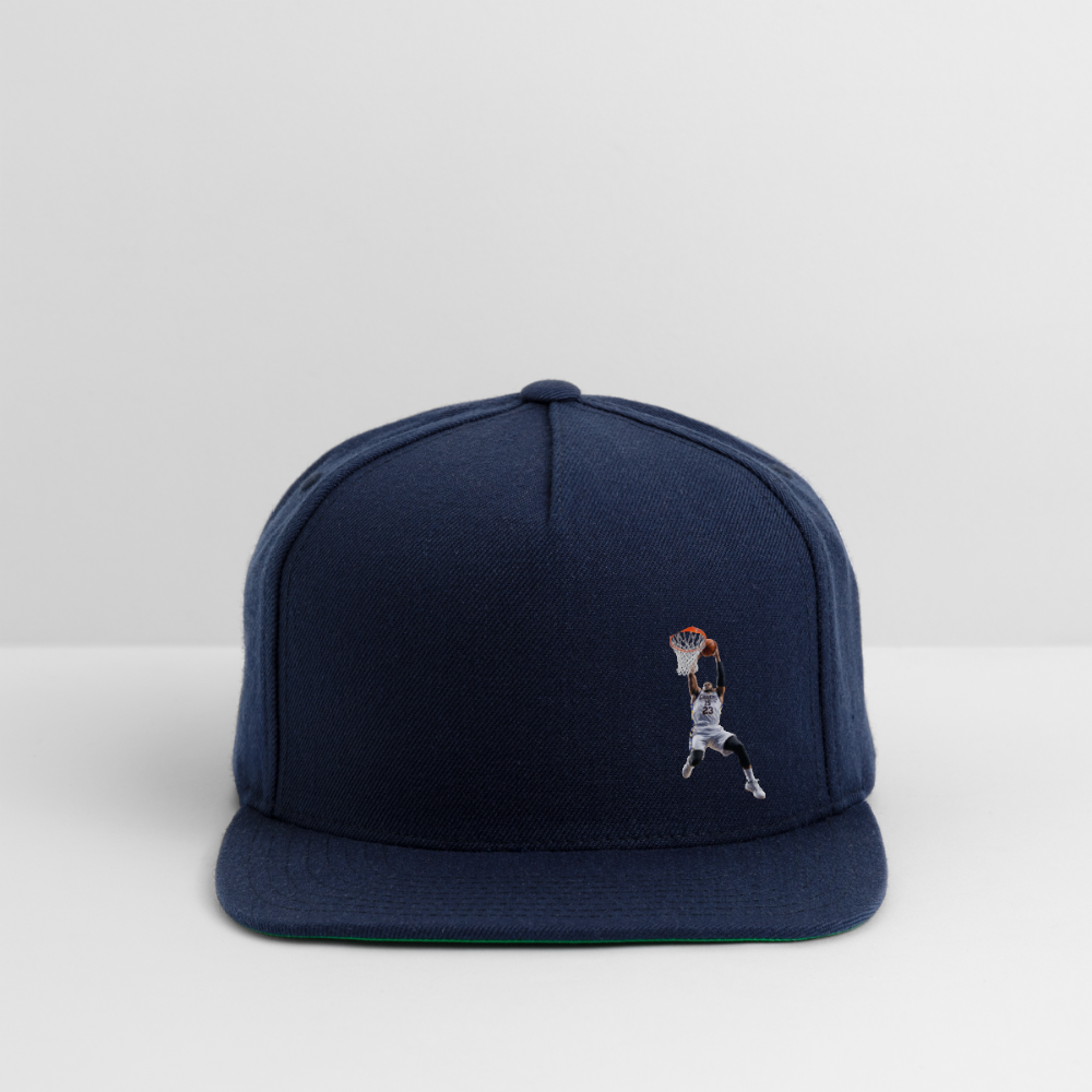 DUNK BALL Snapback Baseball Cap - navy