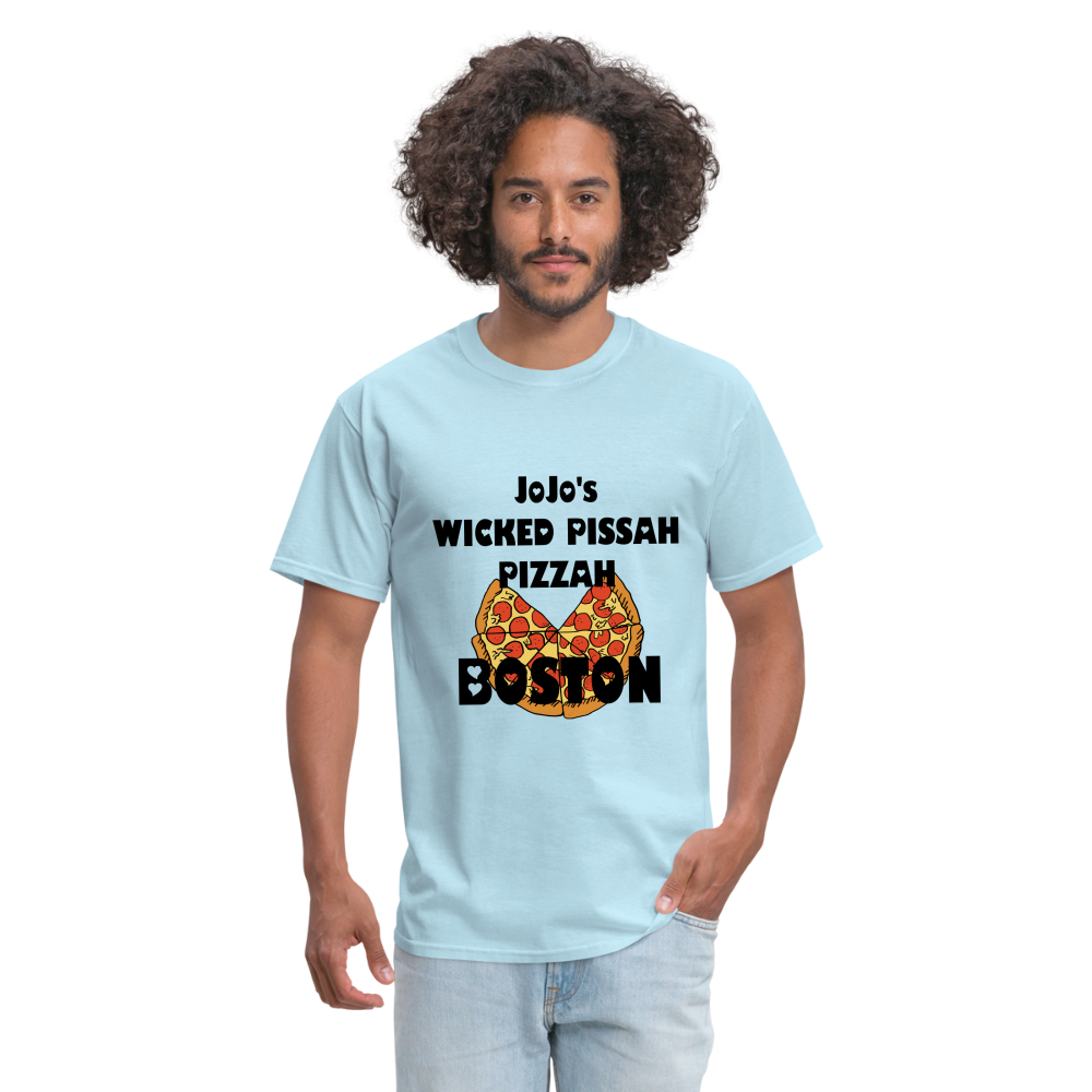 SIE CAPS JoJo's WICKED PISSAH PIZZAH BOSTON Unisex Classic T-Shirt - powder blue