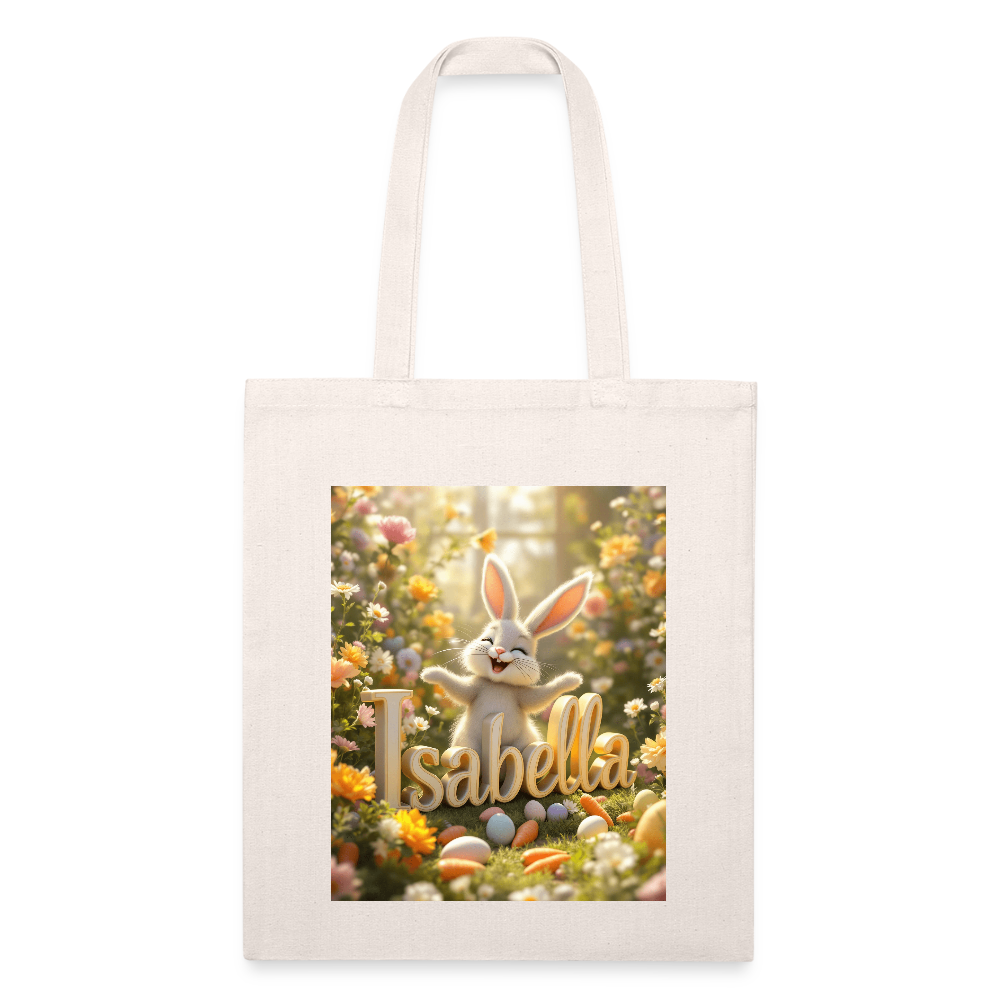 EASTER BUNNY ISABELLA Recycled Tote Bag - natural