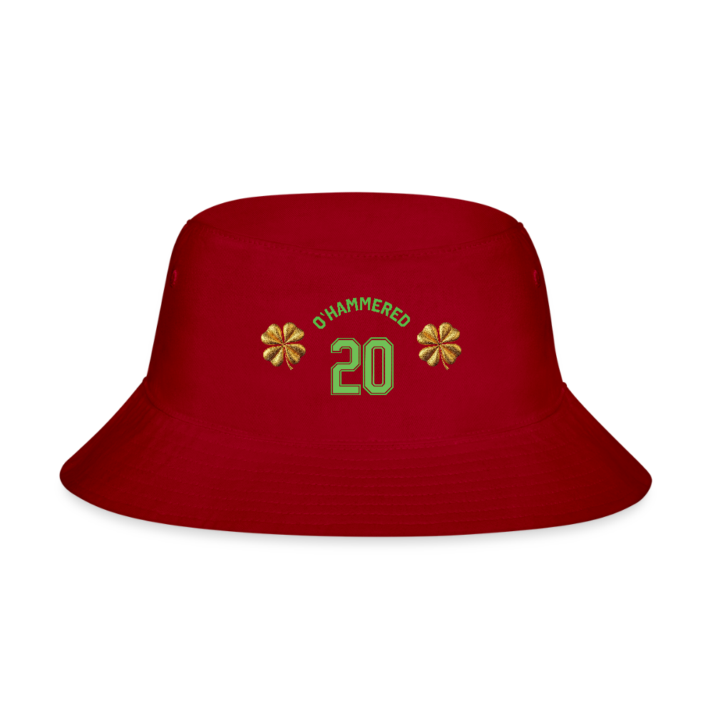 O'HAMMERED Bucket Hat - red
