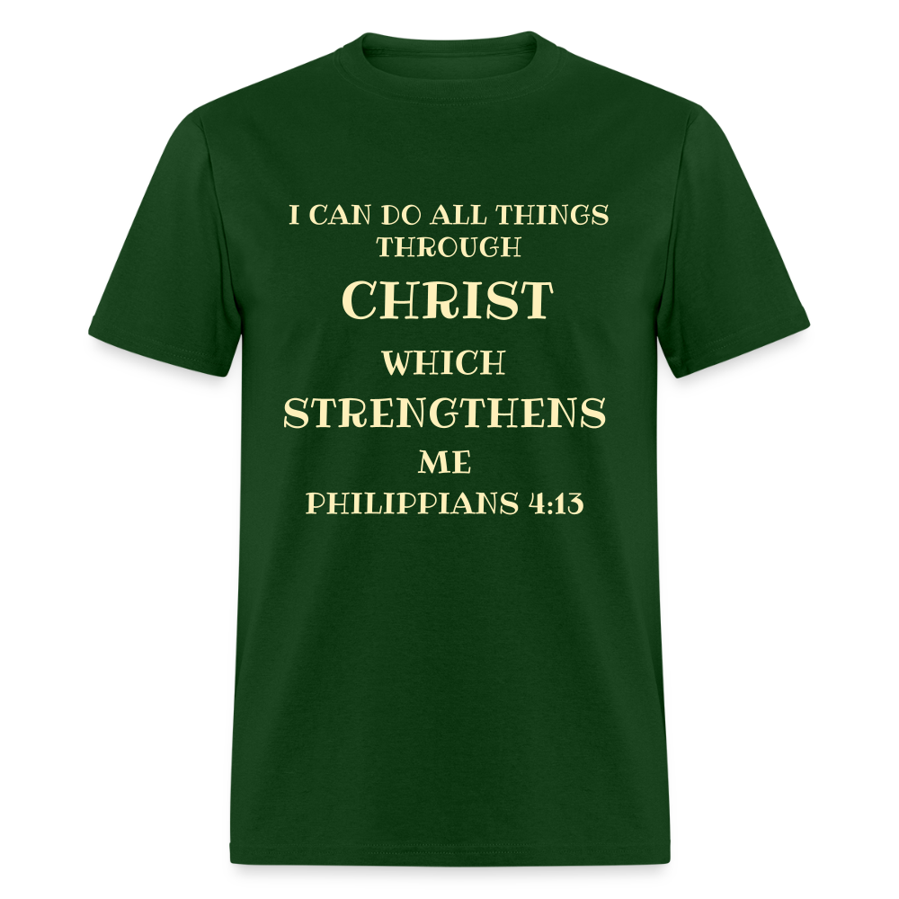 Philippians 4:13 Men's Unisex Classic T-Shirt - forest green
