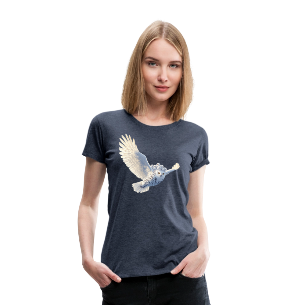 HOOTIE SNOW OWLS Women’s Premium T-Shirt - heather blue