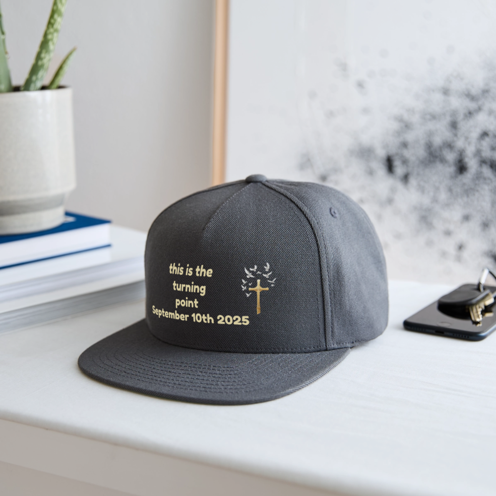 This is the Turning Point Snapback Baseball Cap - dark grey