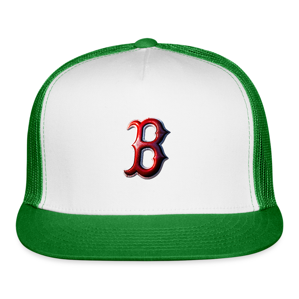 THE BIG B Trucker Hat - white/kelly green