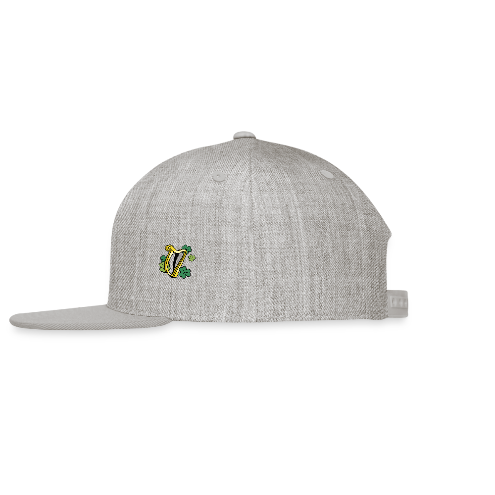 TOWNIE Snapback Baseball Cap - heather gray