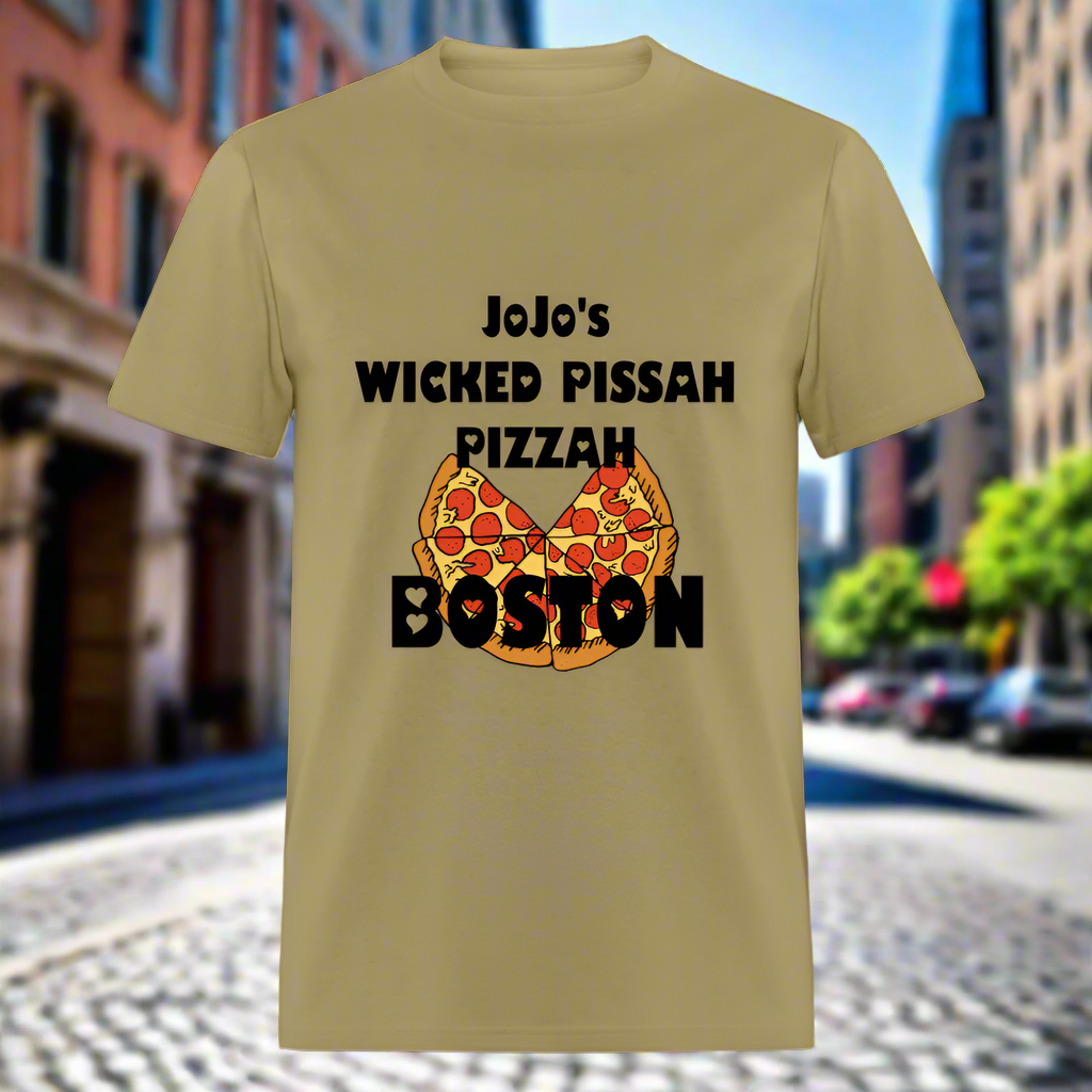 SIE CAPS JoJo's WICKED PISSAH PIZZAH BOSTON Unisex Classic T-Shirt - khaki