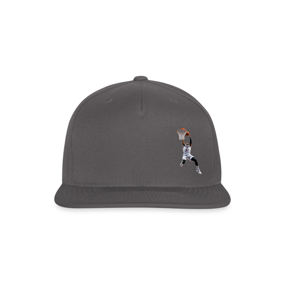 DUNK BALL Snapback Baseball Cap - dark grey