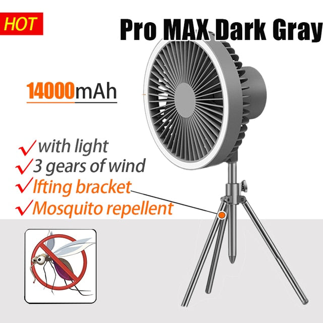 Portable Camping Fan "From $21.99"w/o Light