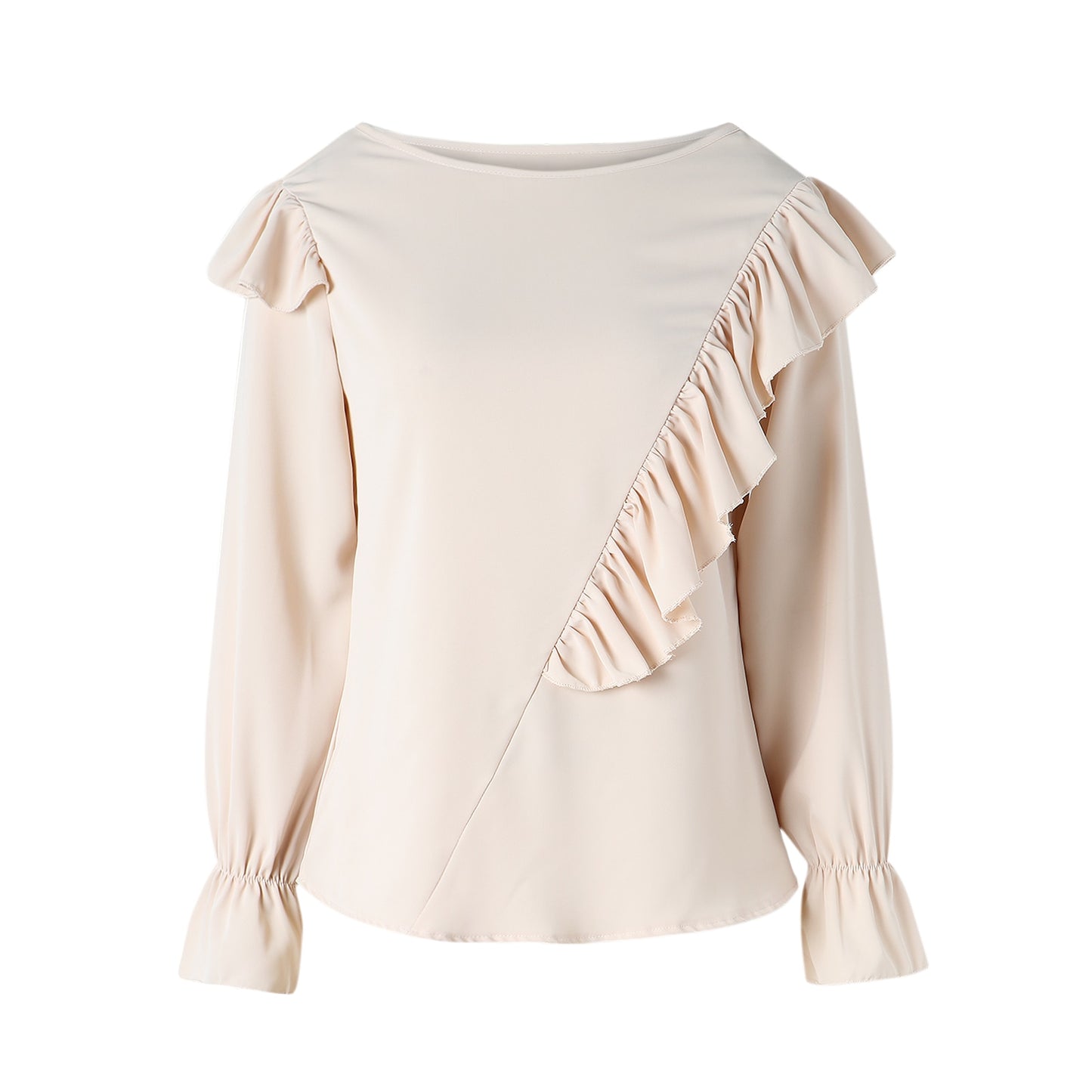Stylish & Sharp Ruffled Neck Blouse