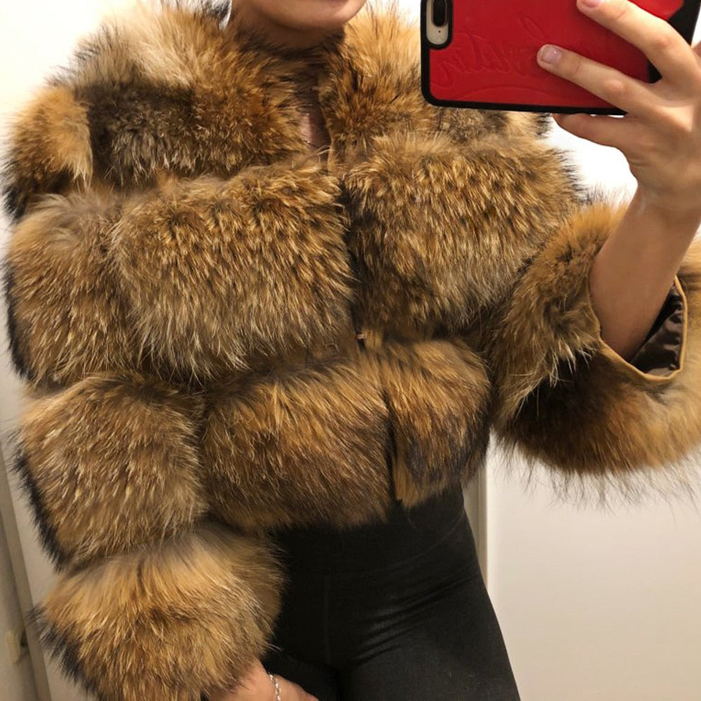 Elegant and Picture Perfect Thick Faux Fur Coat