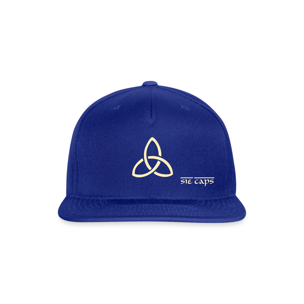 Snapback Baseball Cap - royal blue