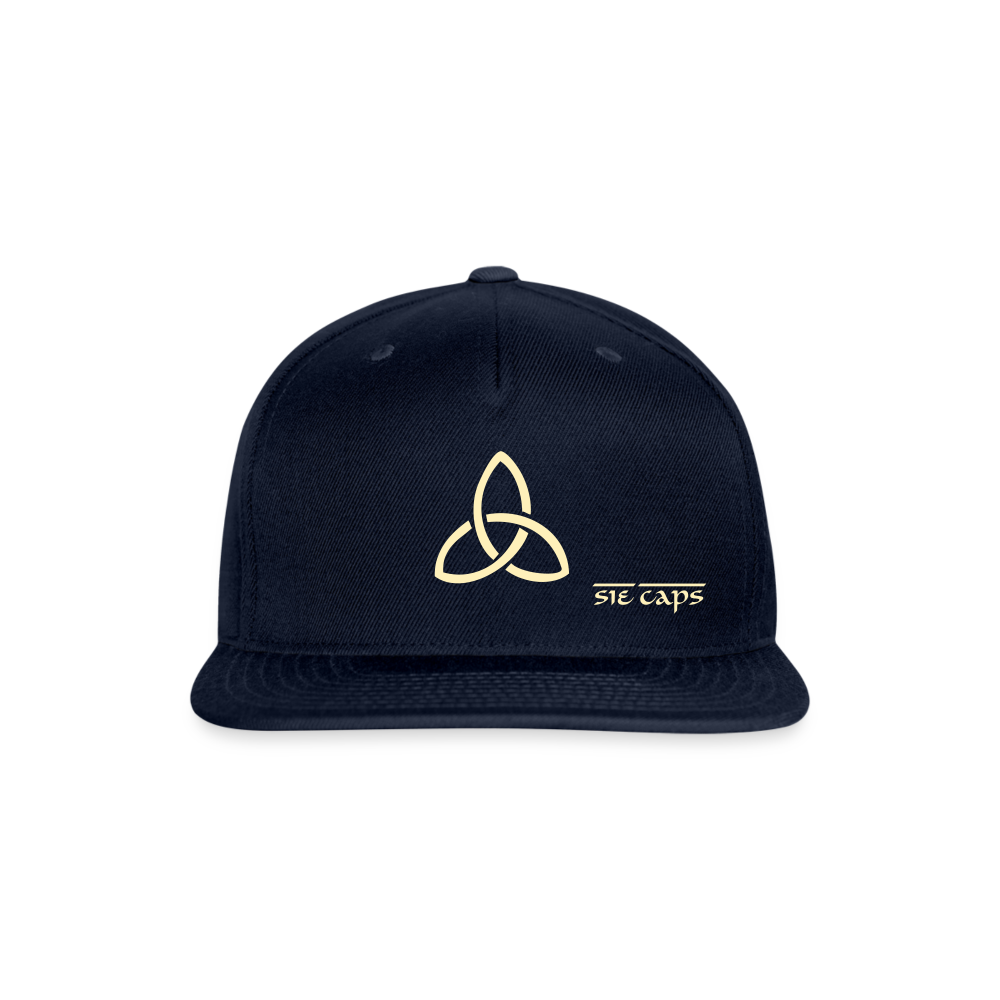 Snapback Baseball Cap - navy