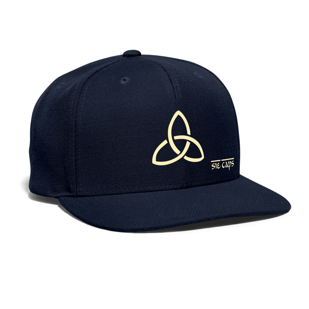 Snapback Baseball Cap - navy